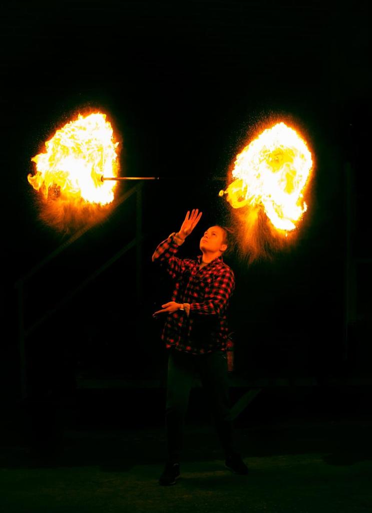 Yorkshire Circus fire performance